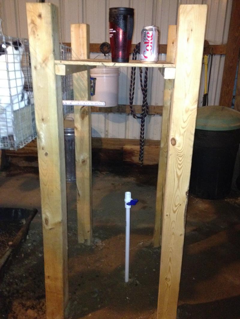 bringing up the water line